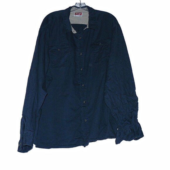 Plus Size 3xl Wranglers Button Down Shirt - Picture 1 of 4